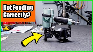 Hitachi Metabo NV45AB2 Roofing Nailer Skipping Nails Doesnt Fire Right Leaks Rebuild [upl. by Mossolb]