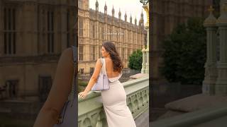 London moments 🤍✨ Twopiece dress from ​⁠BEAUDRM 📍 Westminster Bridge  London Uk 🇬🇧 [upl. by Storer]