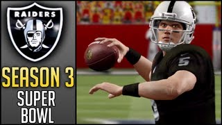 Madden 13 Raiders CCM Super Bowl XLIX 49 vs Green Bay Packers Season 3 [upl. by Acim]