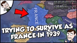 Trying to Survive as France Starting in 1939 on Hearts of Iron 4 hoi4 [upl. by Helprin]