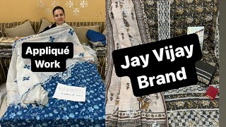 Appliqué work and jay Vijay brand के सूट [upl. by Aneehsal]