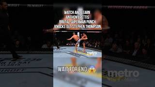 Learn Superman Punch Anthony Pettis KO Stephen Thompson shorts viral trending mma [upl. by Anawat]