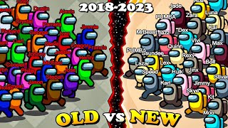 TOP OLD vs NEW CLIPS AMONG US 20182023 [upl. by Neelehtak]