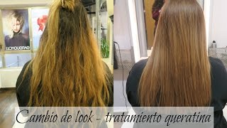 CAMBIO DE LOOK  TRATAMIENTO DE QUERATINA  Laura Yanes [upl. by Tova739]