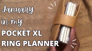 Pocket Ring Planner Flip Through of January 2024  Pocket XL Rings [upl. by Franchot]