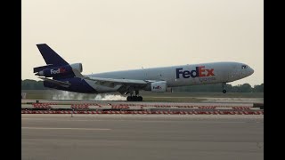 FedEx MD11F landing DTW [upl. by Moorefield299]