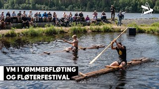 VM i tømmerfløting og Fløterfestivalen på Anno Norsk skogmuseum 2022 [upl. by Luanne]