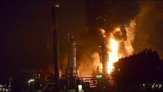 Großbrand bei Shell in den Niederlanden [upl. by Mccandless736]