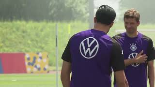 Euro 2024  Germany train after final group game [upl. by Harrat]