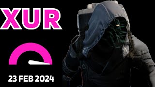 Where is XUR Today Destiny 1 D1 XUR Location and Official Inventory and Loot 23 Feb 2024 2232024 [upl. by Pritchard383]