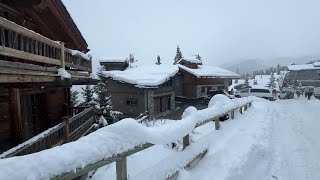 Courchevel Luxury Ski Resort Alpin town in Savoie France [upl. by Zoha413]