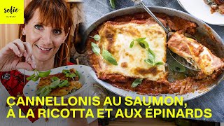 Cannellonis au saumon à la ricotta et aux épinards ❤️  Sofie Dumont [upl. by Nnainot]