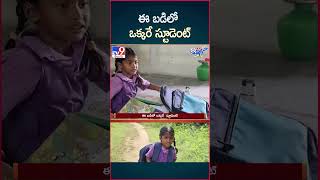 iSmart News  ఈ బడిలో ఒక్కరే స్టూడెంట్  One Student School  TV9 [upl. by Anawed109]