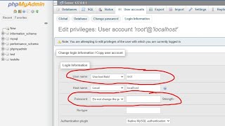 How to change Xampp root MySQL Username and password [upl. by Annahaj]