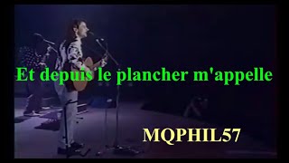 LYRICS Francis CABREL Question déquilibre Live 1989 [upl. by Federico]