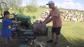 Surge Master 26HVGCL Splitting Firewood [upl. by Abebi]