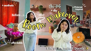 AESTHETIC ROOM MAKEOVER  TOUR 2024 🍃cute pinterest inspired ⋆𐙚₊˚simple affordable amp cozy🧸 [upl. by Zsazsa]