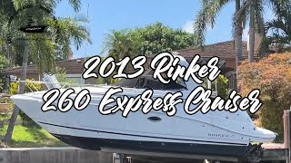 2013 Rinker 260 Express Cruiser 200HRS Lighthouse Point [upl. by Monro]