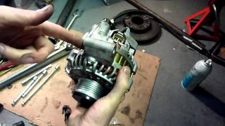 Mazda MPV Alternator replacement and drive axle removal [upl. by Scurlock]