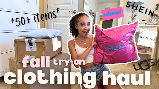 fall 2024 clothing tryon haul  building my fall wardrobe shein edikted ugg dupes [upl. by Georgianna]