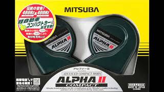 Mitsuba Alpha 2 Compact Horn Sound Test [upl. by Hanad10]