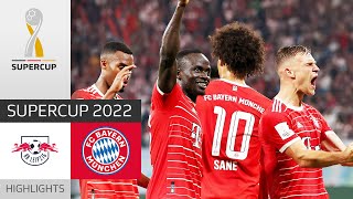 Mane off the mark  RB Leipzig  FC Bayern München 35  Highlights  DFLSupercup 2022 [upl. by Henigman]