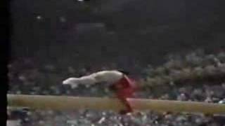 Olga Korbut  1976 Olympics EF  Balance Beam [upl. by Ijuy]