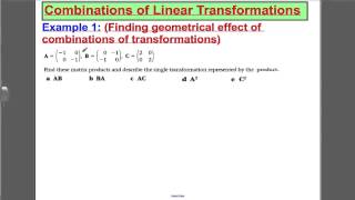 ALevel Maths Edexcel Matrices 7  FP1 Edexcel Maths ALevel [upl. by Patricio]