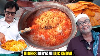 Idrees Biryani Lucknow World Famous  Making Awadhi Biryani In Lucknow  Lucknow Street Food [upl. by Peedus]