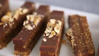 Dark Chocolate Walnut Date Bars Healthy Appetite with Shira Bocar [upl. by Essyle]