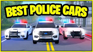 TOP 3 BEST POLICE CARS IN ERLC Emergency Response Liberty County [upl. by Homans]