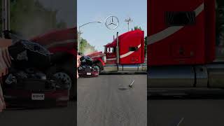 Cars vs Truck Crash Test  BeamNGdrive [upl. by Esorlatsyrc272]