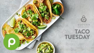 Spicy Fried Shrimp Tacos amp Avocado Salsa – Publix Aprons® Cooking School Online [upl. by Ennis]