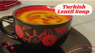 Turkish Lentil Soup  Mediterranean Diet Recipes [upl. by Emogene212]