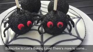 Spider Cake Pops on a Custom Spider Web Board [upl. by Steffi]