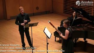 F Poulenc Trio for Oboe Bassoon and Piano  Shawn Hutchison Cheryl Fries Kevin Ahfat [upl. by Orella284]