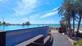 Sunday off work Campoamor beach and chill Beautiful beach bar [upl. by Docile]