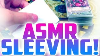 ASMR Sleeving Trading Cards  Cardfight Vanguard [upl. by Kitchen]