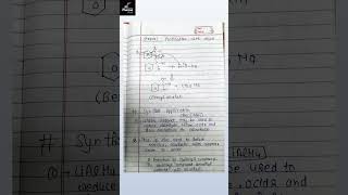 Part1 Metal hydride reduction reaction mechanism syntheticimportance POC3 Unit5 bpharm4thsem [upl. by Ariom843]