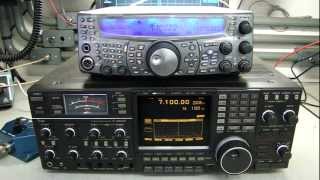 RX TEST KENWOOD TS2000 X ICOM ICR9000  ALPHA TELECOM [upl. by Spillihp]