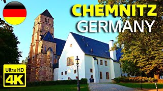 🇩🇪 Walking Tour in CHEMNITZ  Germany  4K 60fps UHD [upl. by Dremann]