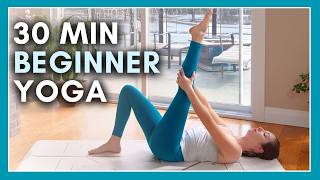 30 min Beginner Yoga  Gentle Stretch amp Flow Yoga [upl. by Aloap280]