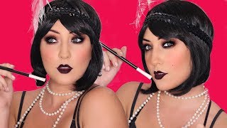 1920s Flapper Makeup  AFORDABLEDRUGSTORE  Glamnanne [upl. by Cayla]