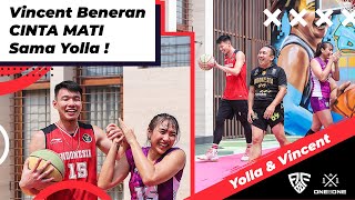 Yolla amp Vincent Lebih bucin atlet basket atau voli [upl. by Vinaya939]