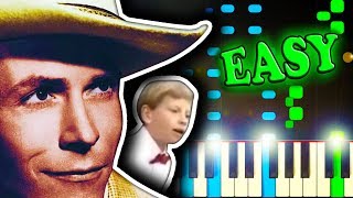 HANK WILLIAMS  LOVESICK BLUES  Easy Piano Tutorial [upl. by Aicilehp]