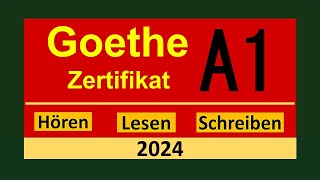 Start Deutsch A1 Hören Lesen und Schreiben modelltest 2024 mit Lösung am Ende  Vid  205 [upl. by Gniy]