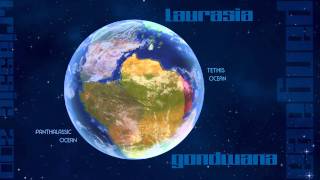 Pangaea 200 million years ago at the end of the Triassic [upl. by Moffitt31]