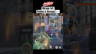 Mirage 1v2 Pocket amp Viscous 👀 Deadlock Build Guide Gameplay Clip Highlight deadlock gaming fps [upl. by Nancee]