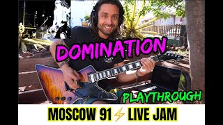 PANTERA  DOMINATION  Moscow Show Jam 🔥 live playthrough by ATTILA VOROS [upl. by Delorenzo475]