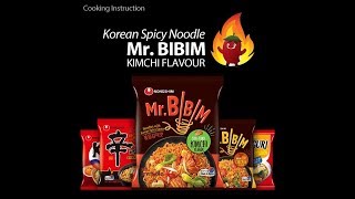 Nongshim’s Korean Spicy Noodle ‘MrBIBIM StirFried Kimchi Flavour’ [upl. by Evelunn]